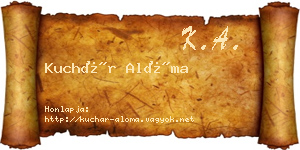 Kuchár Alóma névjegykártya